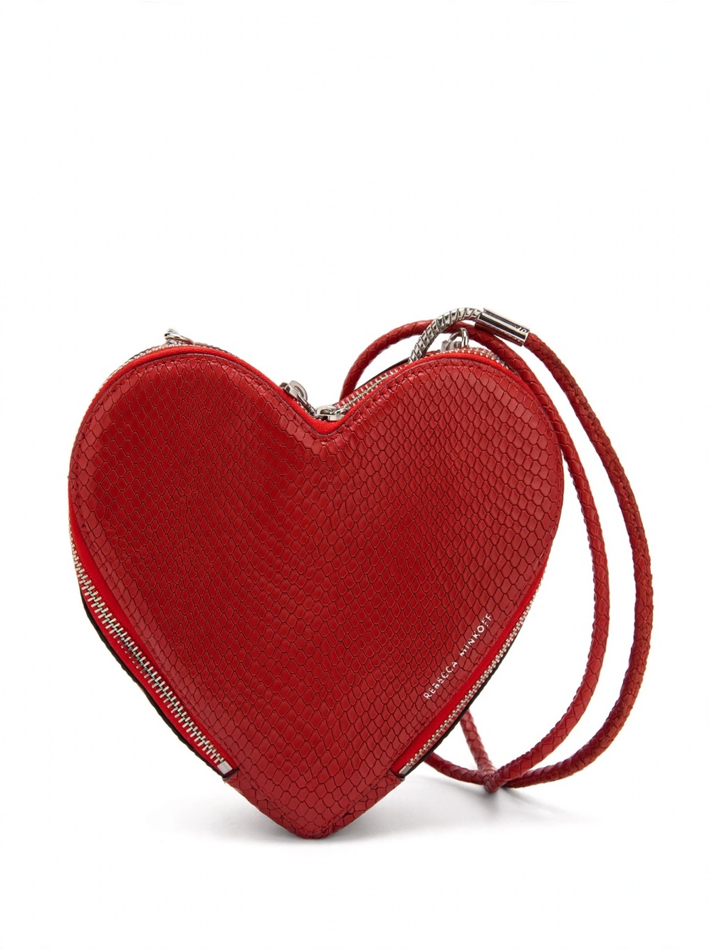 Rebecca Minkoff Red Heart-Shaped Mini Crossbody Bag